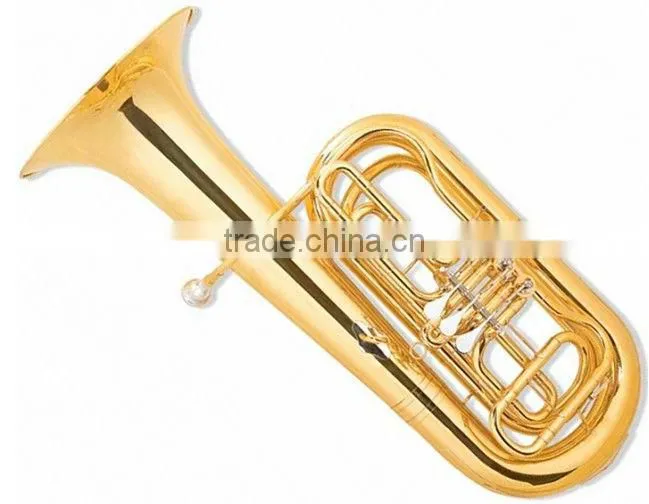 370 mm bell gold lacquer 3-key tuba