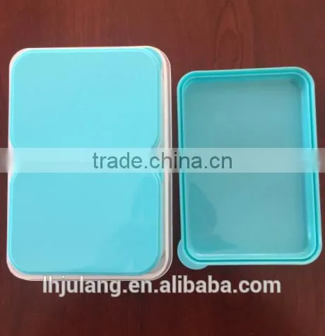 BPA FREE plastic lunch container with cooler pack / plastic lunch container with 4 parts