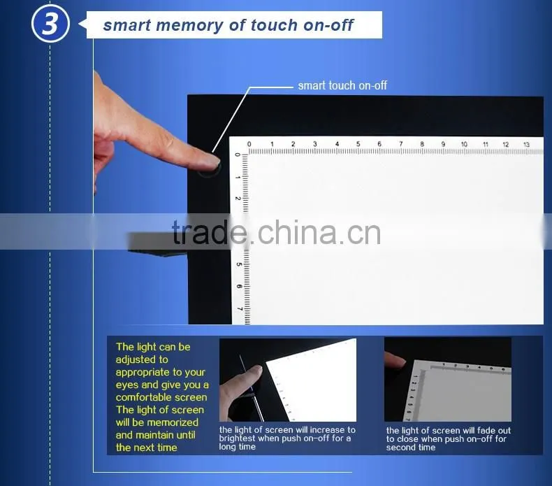 Ajustable brightness LED Tracing Copy Board /LED neon maker drawing copy board/ LED copy board