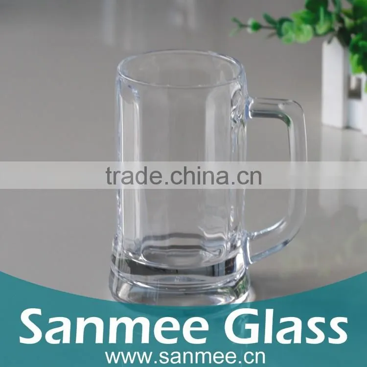Crystal Clear Glass Coffee Mugs/Beer Mug for Wholesale