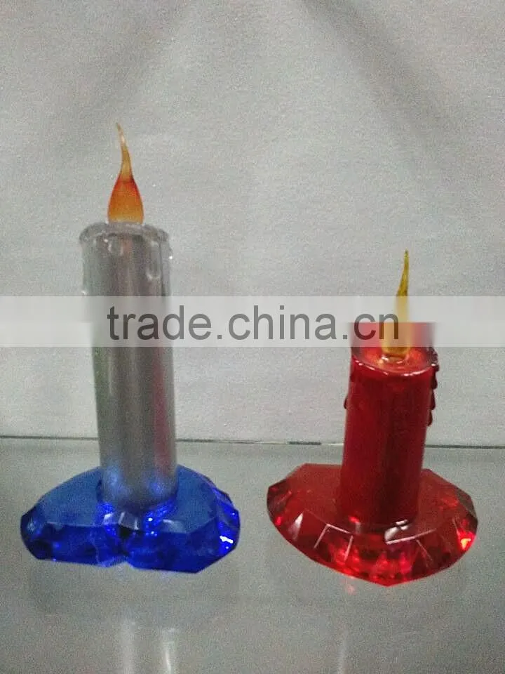 artificial led electric heart base acrylic wedding decoration candle light