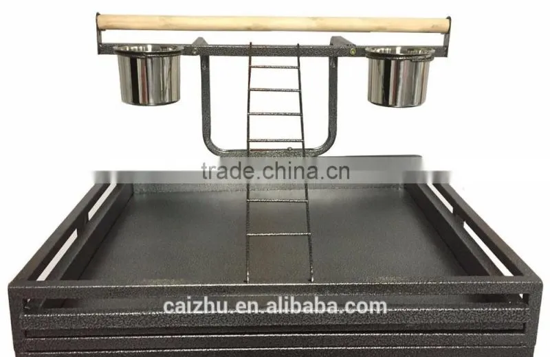 190cm Twin Double Parrot Aviary Bird Cage With Play Roof Top Ladder