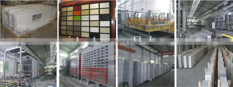 Artificial stone crystal blue quartz slabs