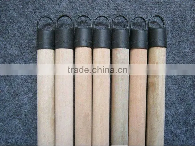 PVC Coated Broom stick Wooden Mop handle made in Guigang China