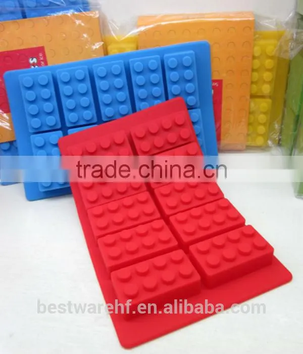 Tetris wholesale shaped silicone custom reusable blocks mini ice molds