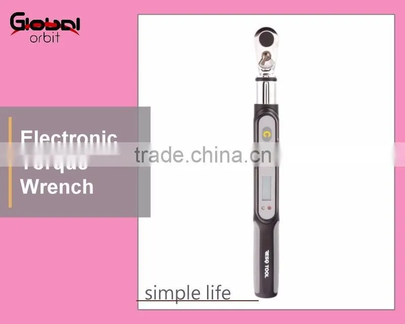 Hardware 1-85Nm 3/8 Inch Reversible Drive Ratchet LCD Display Digital Electronic Torque Wrench