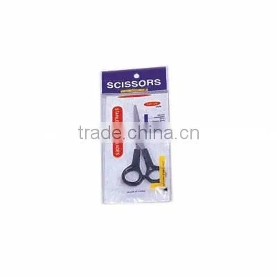 Stainless steel eyebrow cutting scissors with plastic handle