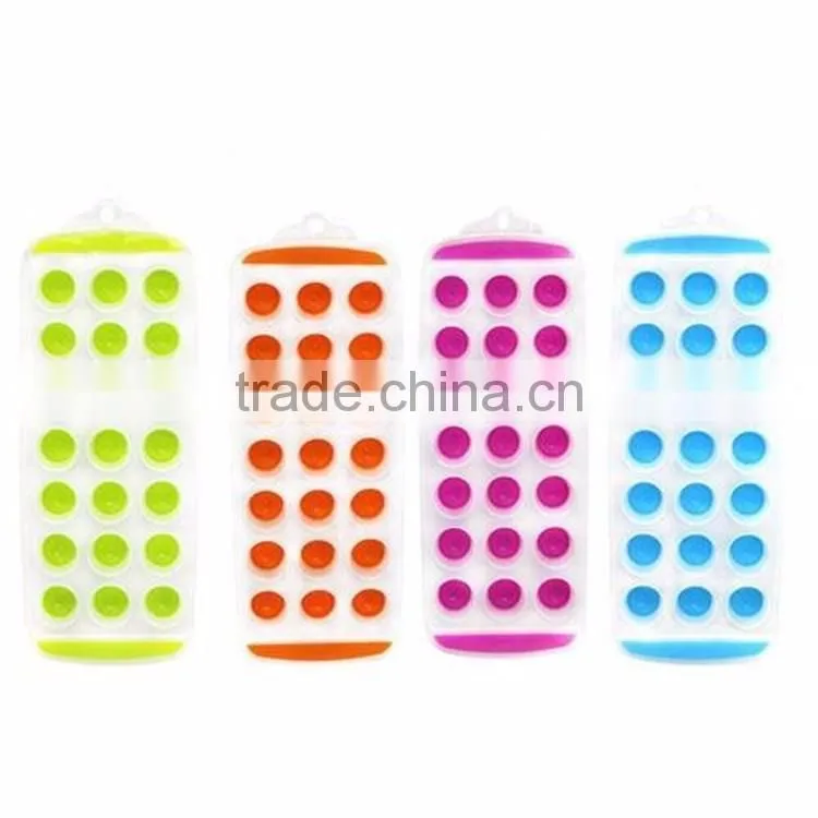 wholesale silicone ice mould plastic 21 pcs ice cube try on sale