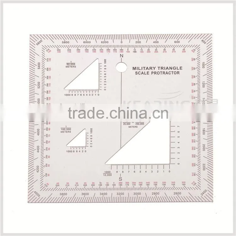 Kearing brand rectangular aluminium aviation kneeboard with accurate scale for pilot training