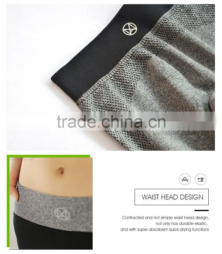 Sublimation black grey color blank seamless cheap skin tight fitness wear yoga pants