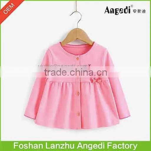 Cute Baby Girls' Cardigan Kids autumn/spring Outerwear Toddler Girls' Organic cotton Knitted top
