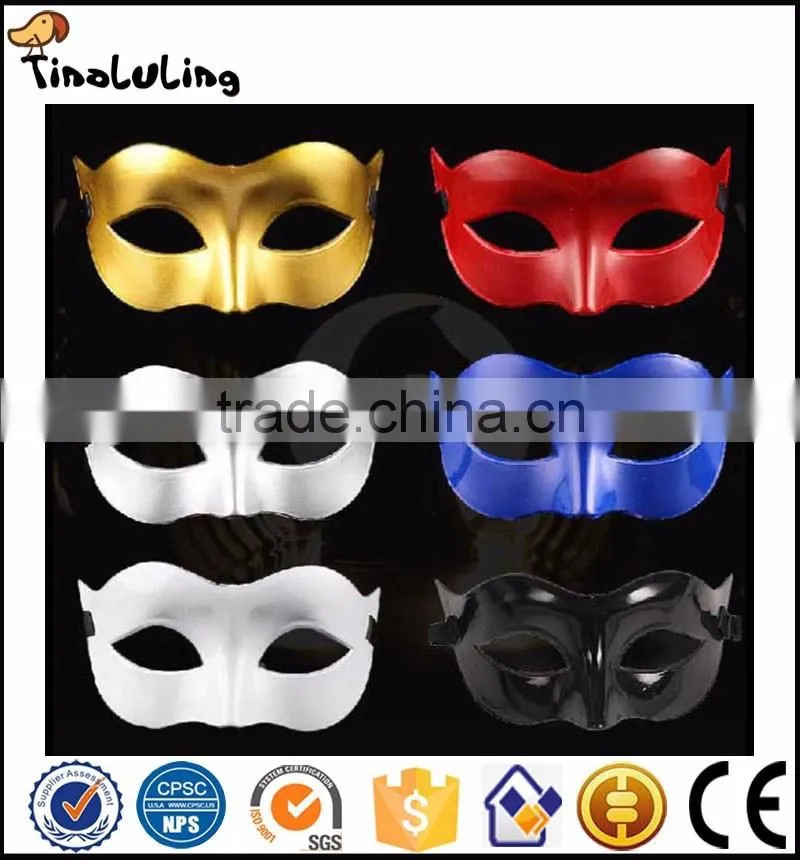 multi-colors Wholesale Popular Party solid color Plastic Face Mask