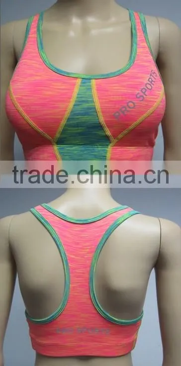 Wholesale Ladies Sexy Colorful Women's Gym Workout Tube Bra Sportswear