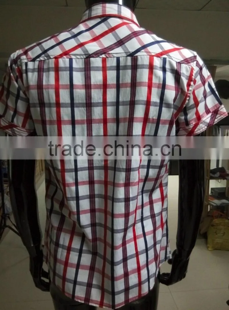 2017 summer new short sleeve shirt casual shirts mens flannel shirts