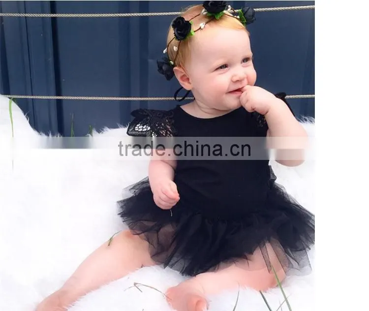 Chinese Clothing Manufacturers Australia Style Cotton Ruffle Lace Baby Girl Clothes