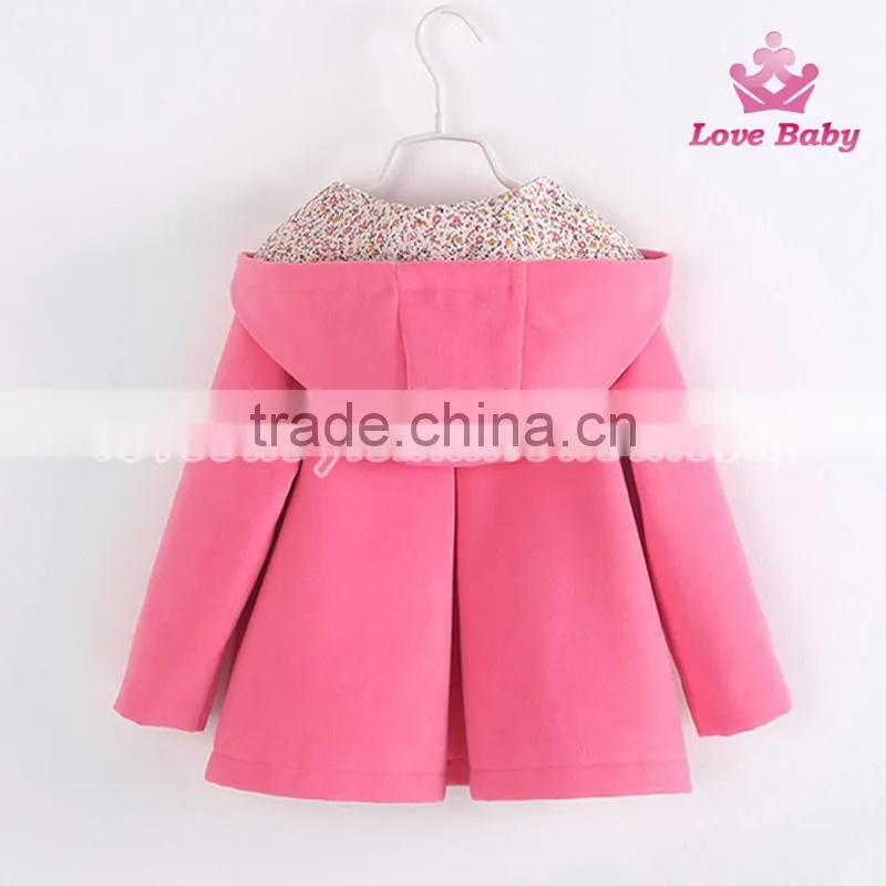 Keep Warm Wholesale Baby Girls Coat Spring and Autumn Kids Coat