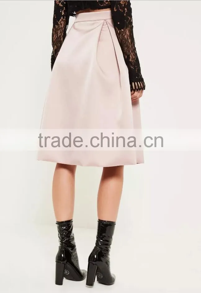 2017 New Fashion Women Vintage Umbrella Style A-Line Midi Skirt
