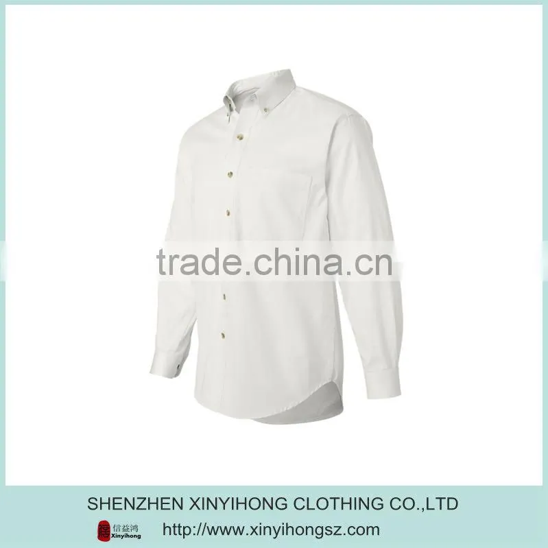 2014 Newest Autumn Design Man's Formal Wholesale Plain White Shirts