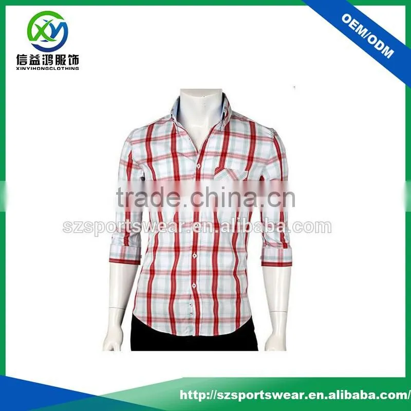 Organic Cotton Stretch Fitness Fashion Casual Men Half Sleeve Shirts