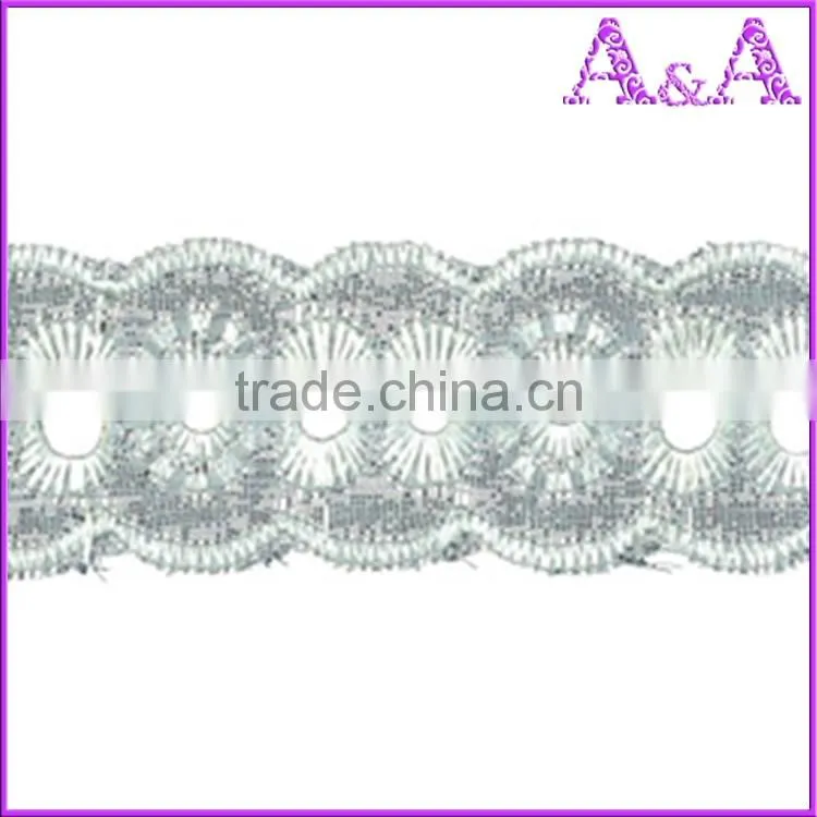 china online TC lace wholesale 2.7cm white eyelet T/C lace