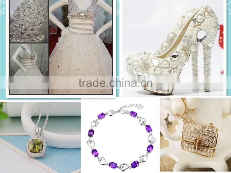 facets hotfix stones flat back hot fix rhinestones with strong glue for iron on heat transfer