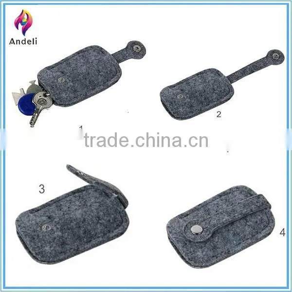 Ecosusi Felt Key Case Key Fob with a Ring