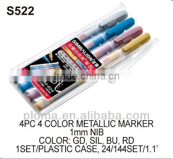 FOR CRAFT (S528) 6 PCS 6 COLORS GLASS CLING MARKER SET