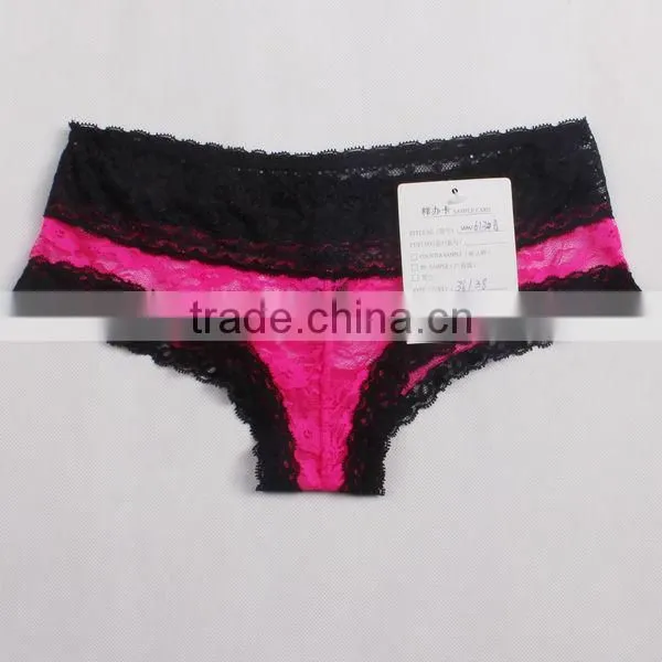Lace thin cup bra and panty set