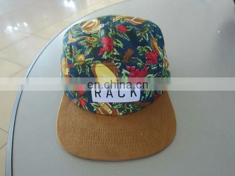 cheap camouflage kids 5 panel snapback cap/hat