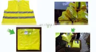 EN20471 Yellow high visibility security safety vest