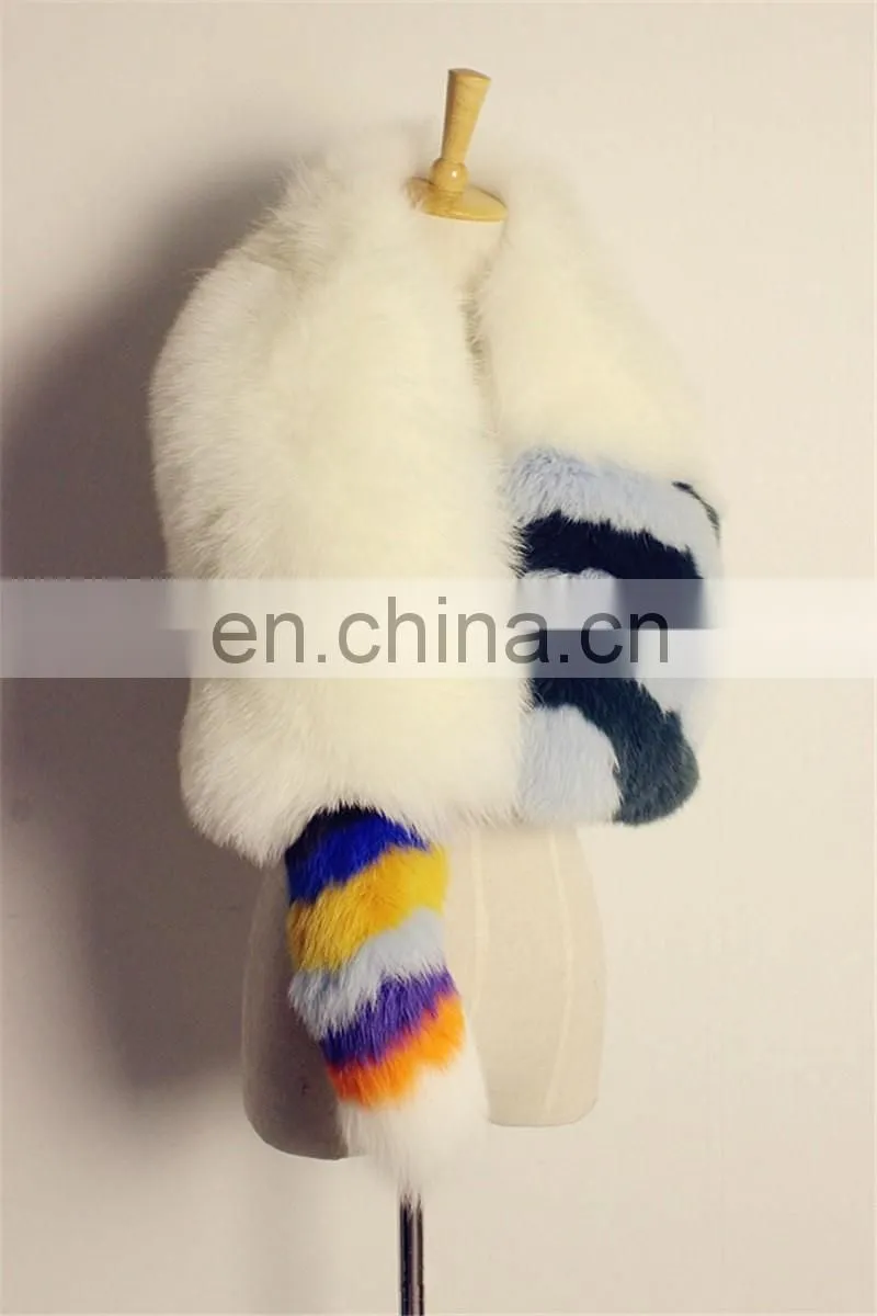Factory Direct Fashion Women Scarves High Quality Real Fox Fur Scarf Fur