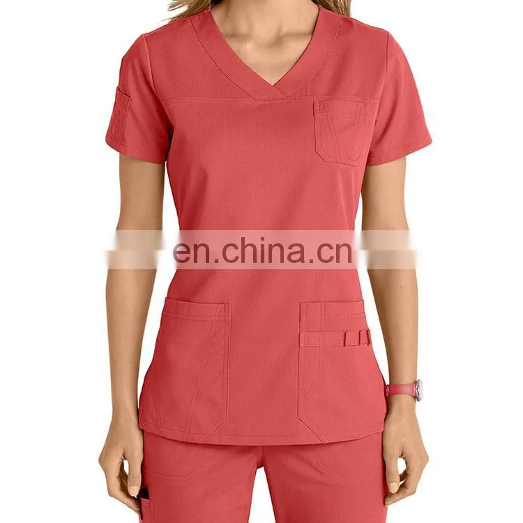 100% Cotton Short Sleeve Scrub Suit Design