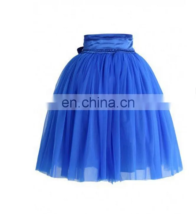 Tulle Skirt in Sapphire Blue