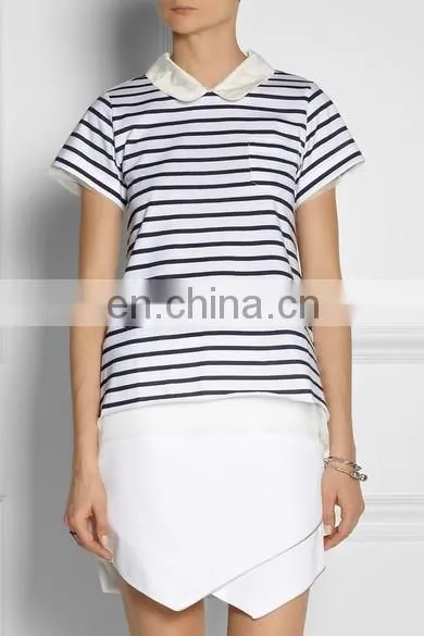 black and white striped t-shirt