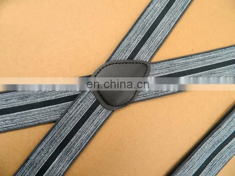 2017 yiwu wholesale custom printing suspenders striped suspenders