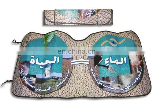 EASTSUN Printing Car Sunshade Of EPE Foam With Aluminum Coating On 1 Side 130*60cm