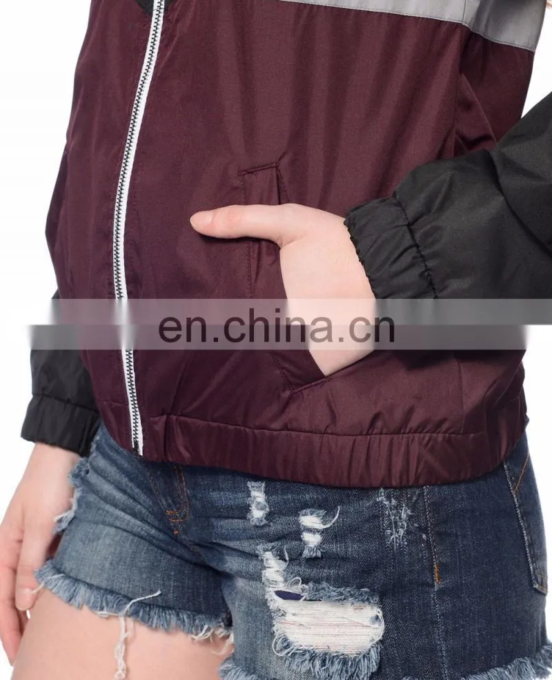 New custom made polyester nylon water proof coach windbreaker jackets