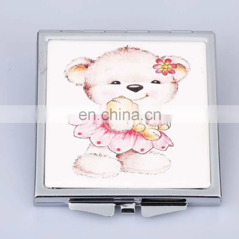 High quality pu make up mirror pocket mirror