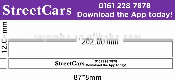 Personalised Printed Ad Loop Key Rings