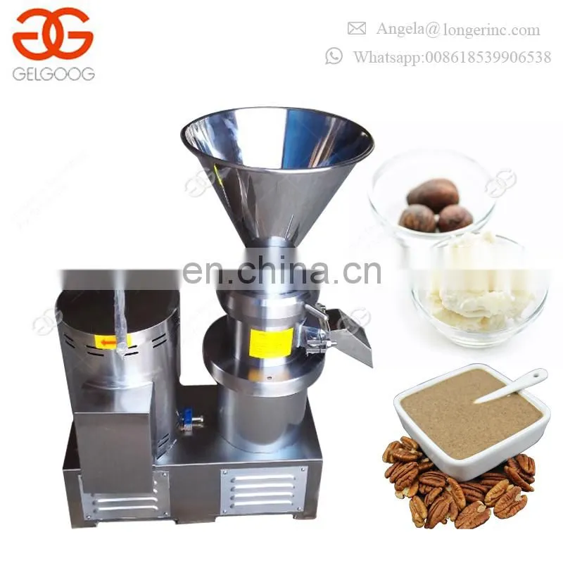 Commercial Hazelnut Paste Grinder Jam Producing Machine Pistachio Peanuts Butter Vertical Colloid Mill