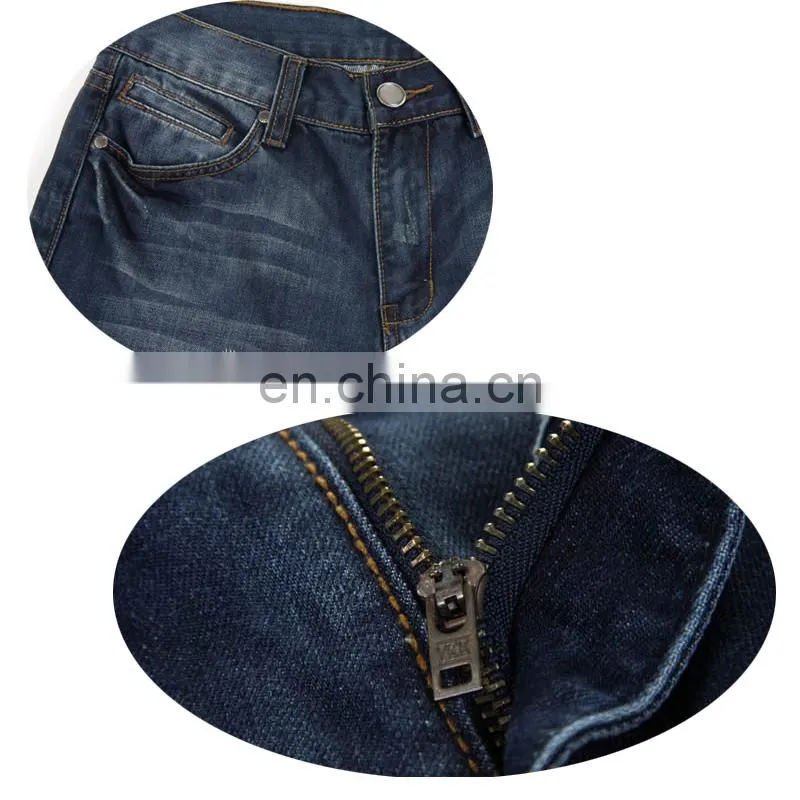 DiZNEW 100%cotton washed hot sell ripped denim jeans for men