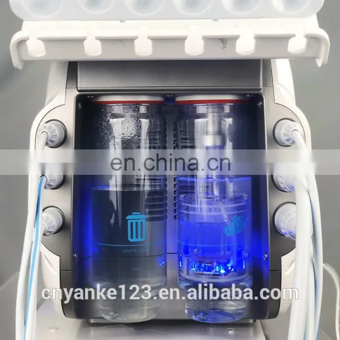 2019 Newest 6 in 1 H2O2 Hyrda Dermabrasion Machine Hydrogen Oxygen with Plasma Bipolar RF