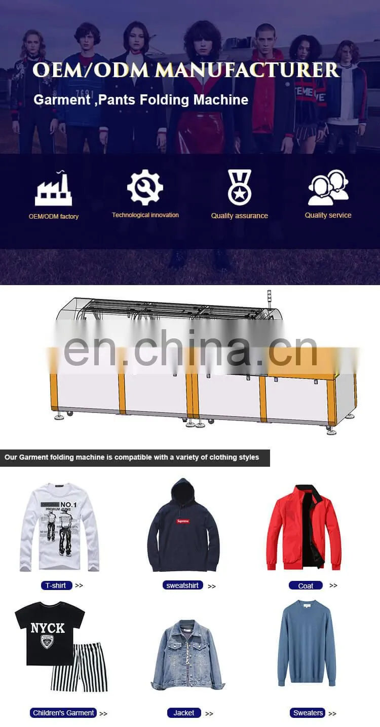 Clear Plastic Bag Pants Shirt Folding Packaging Sealing Machine T Shirt Printing Machine