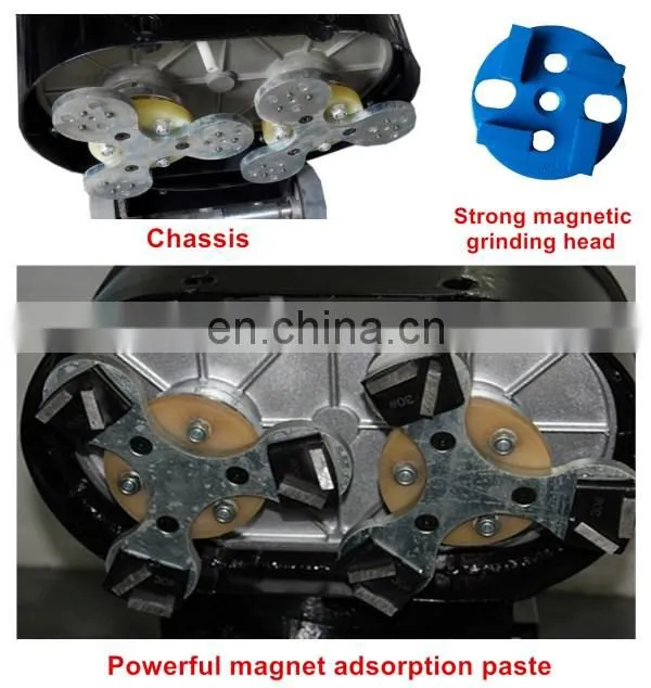 Competitive price planetary head floor grinding machine
