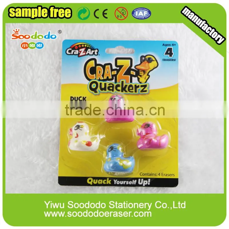 3d duck shaped eraser