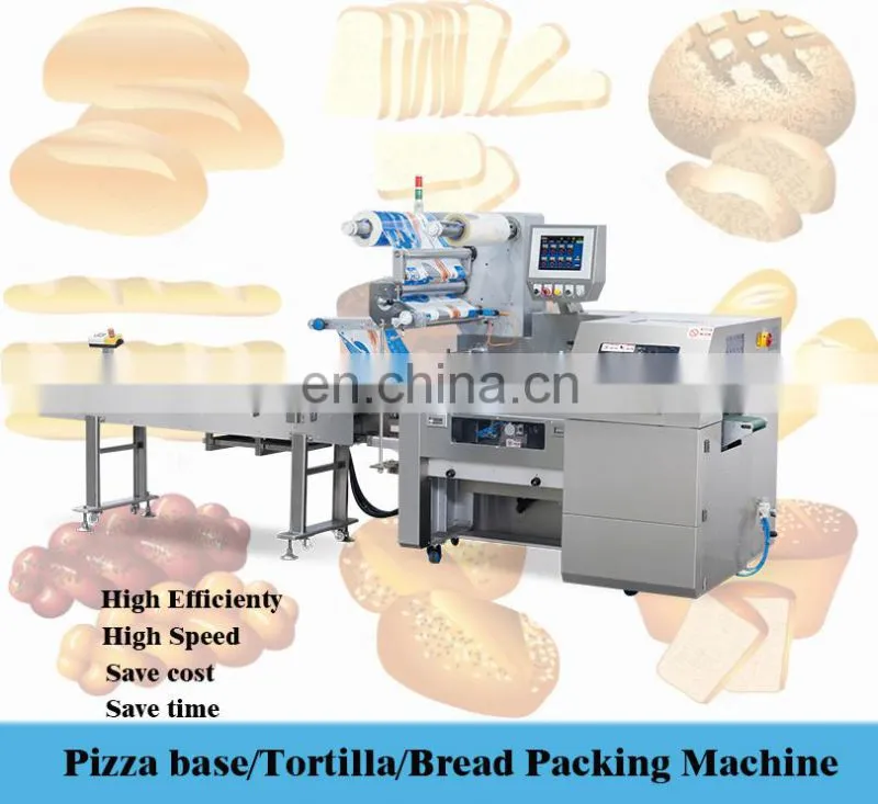 Ruipuhua High Quality Pie Crust/ Pancake/ Tortialla/ Pita Automatic Packing Packaging Flow Wrapping Machine