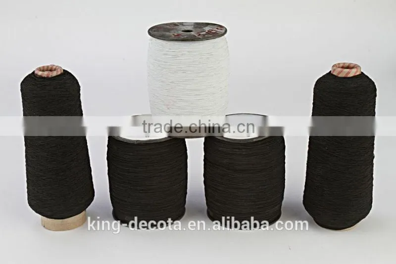Rubber elastic sewing threads