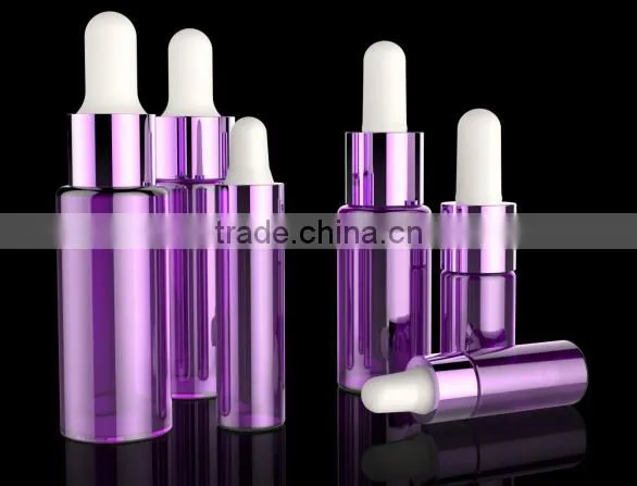3-30ml tubular glass vial with metal dropper