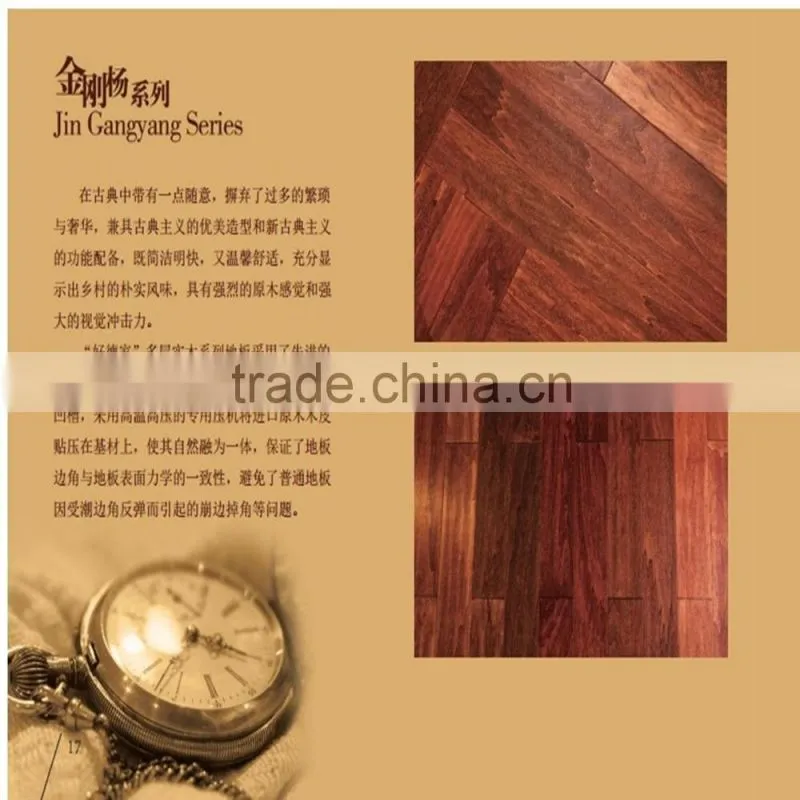 Poplar Antique Engineered Wood Flooring Stable Superior Quality