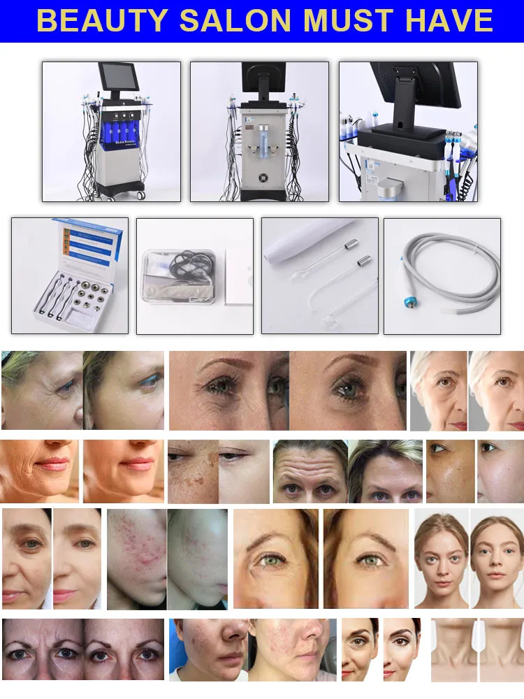 Multi-functional Skin Care Hydrogen Beauty Skin Rejuvenation Diamond Peel Microdermabrasion Hydra Oxygen Facial Machine Machine